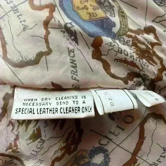 Paris Sport Club Men's Vintage 90s Brown Leather Bomber Jacket S - Picture 11 of 13